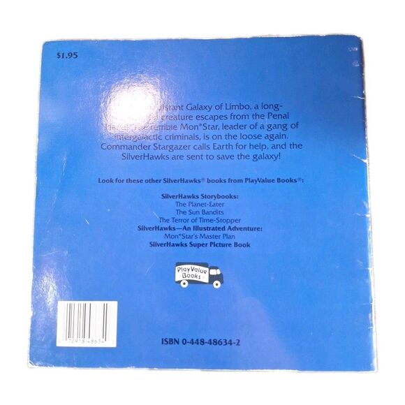 1987 SilverHawks: The Menace Of Mon Star Vintage PlayValue Book - Picture 2 of 5